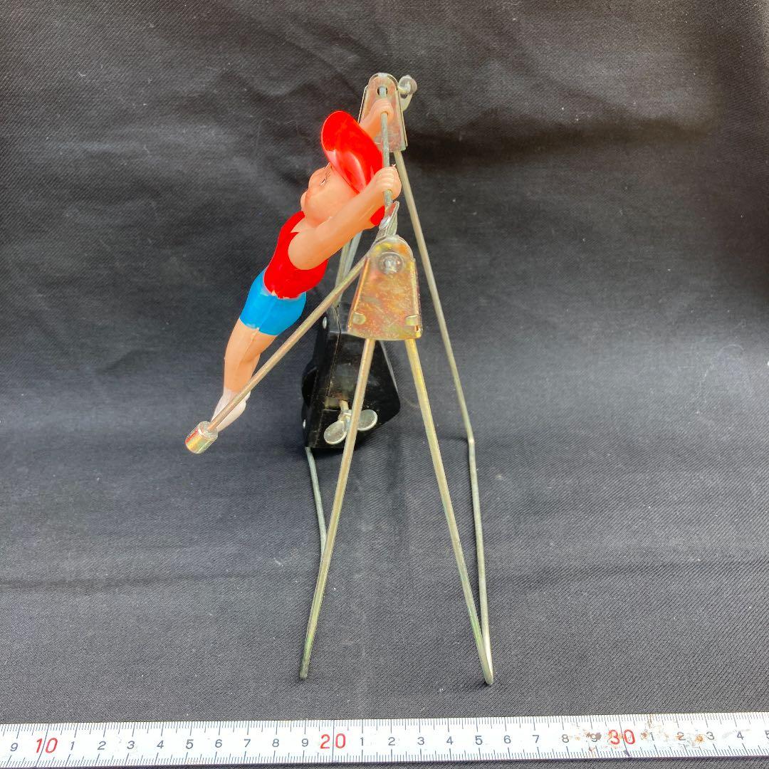 当時物　体操少年　セルロイドゼンマイ　完動