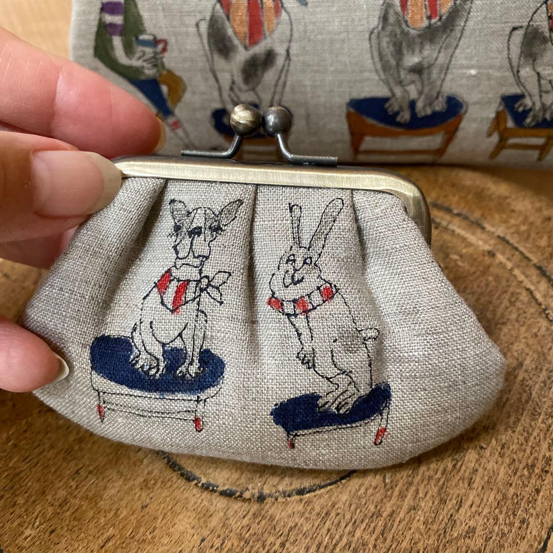 harunachico ハルナチコ　がま口　財布　ポーチ　犬　うさぎ