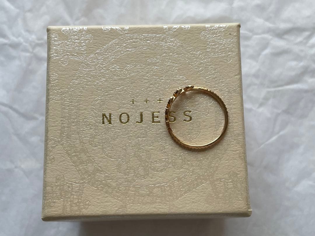 NOJESS K10 ダイヤリーフピンキーリング