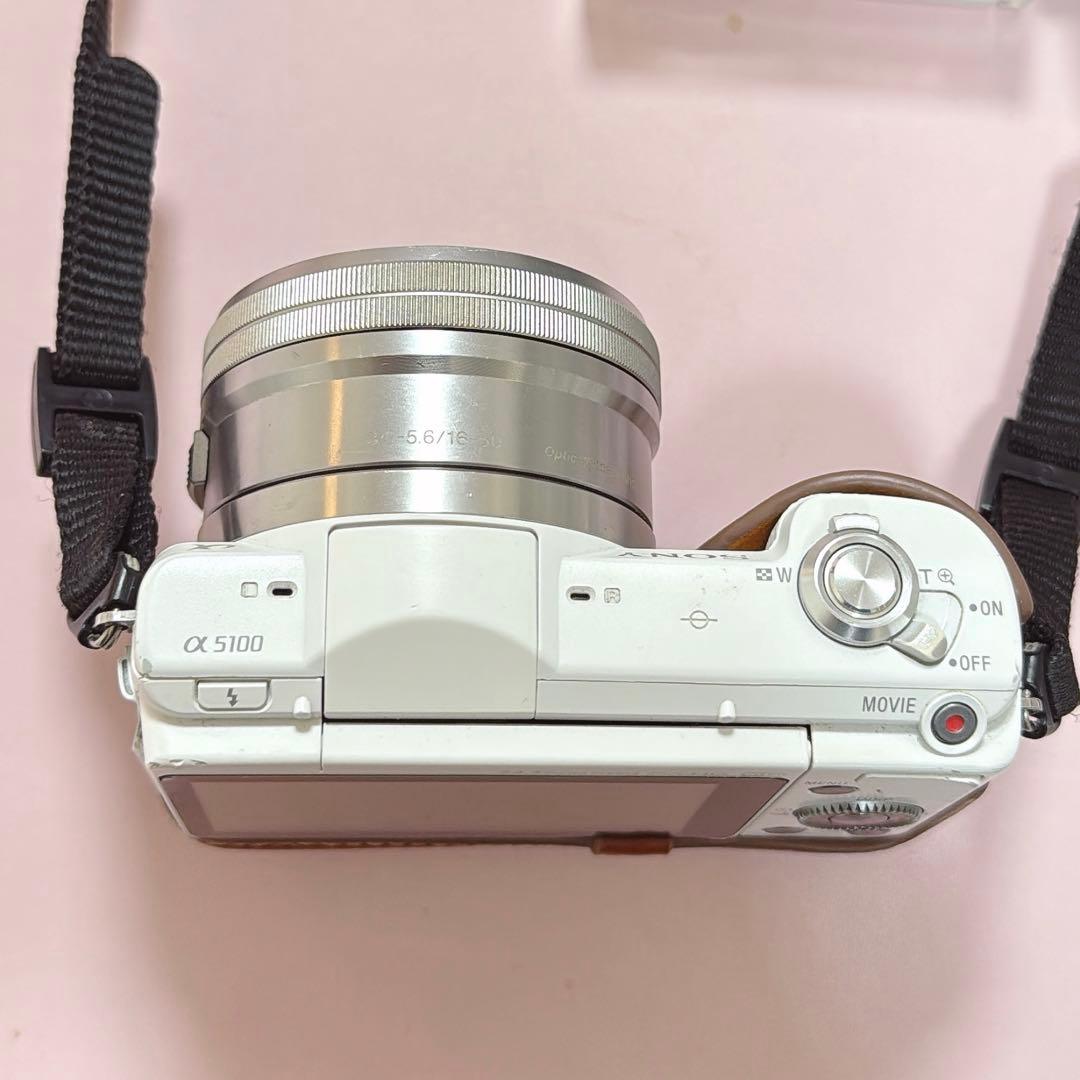 SONY α5100 ミラーレスカメラ レンズ3つ付き αシリーズ ホワイト