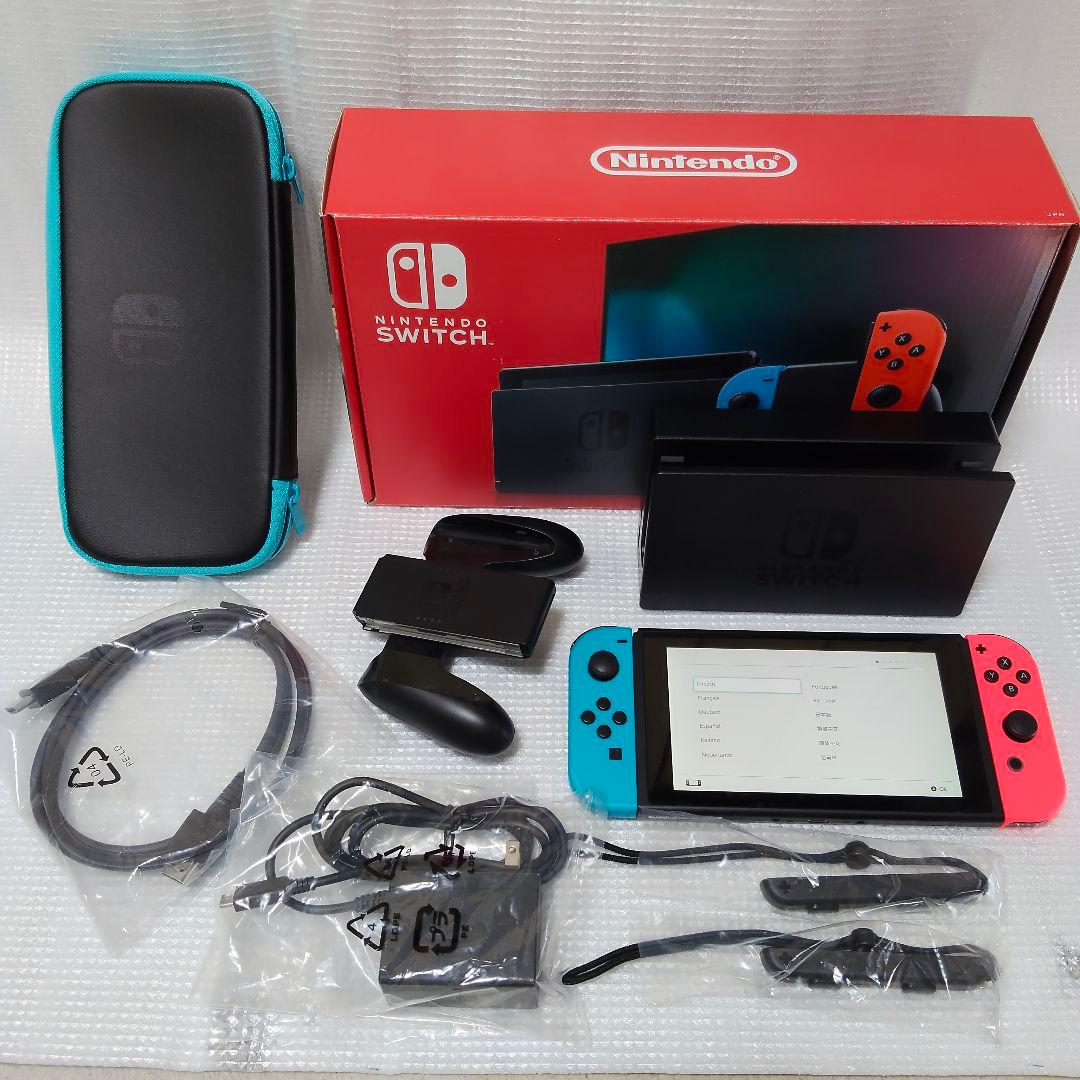 Nintendo Switch 本体+microSD128G+純正ケース付き