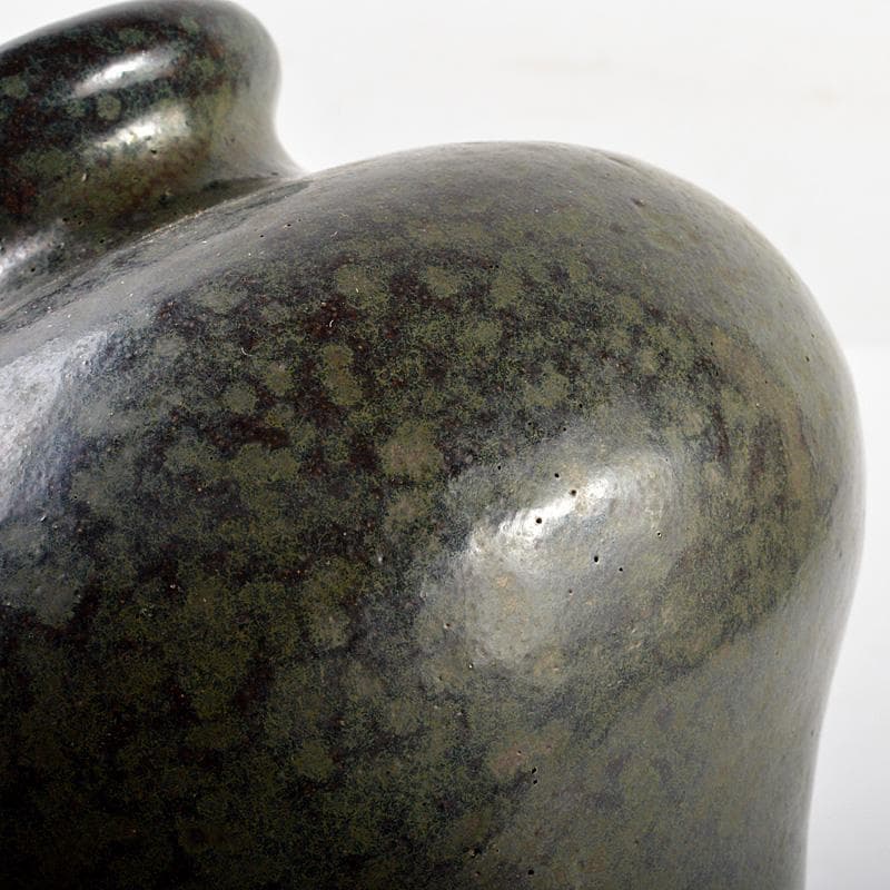 中国　油滴天目釉　壷　梅瓶　時代箱　M　R5663C