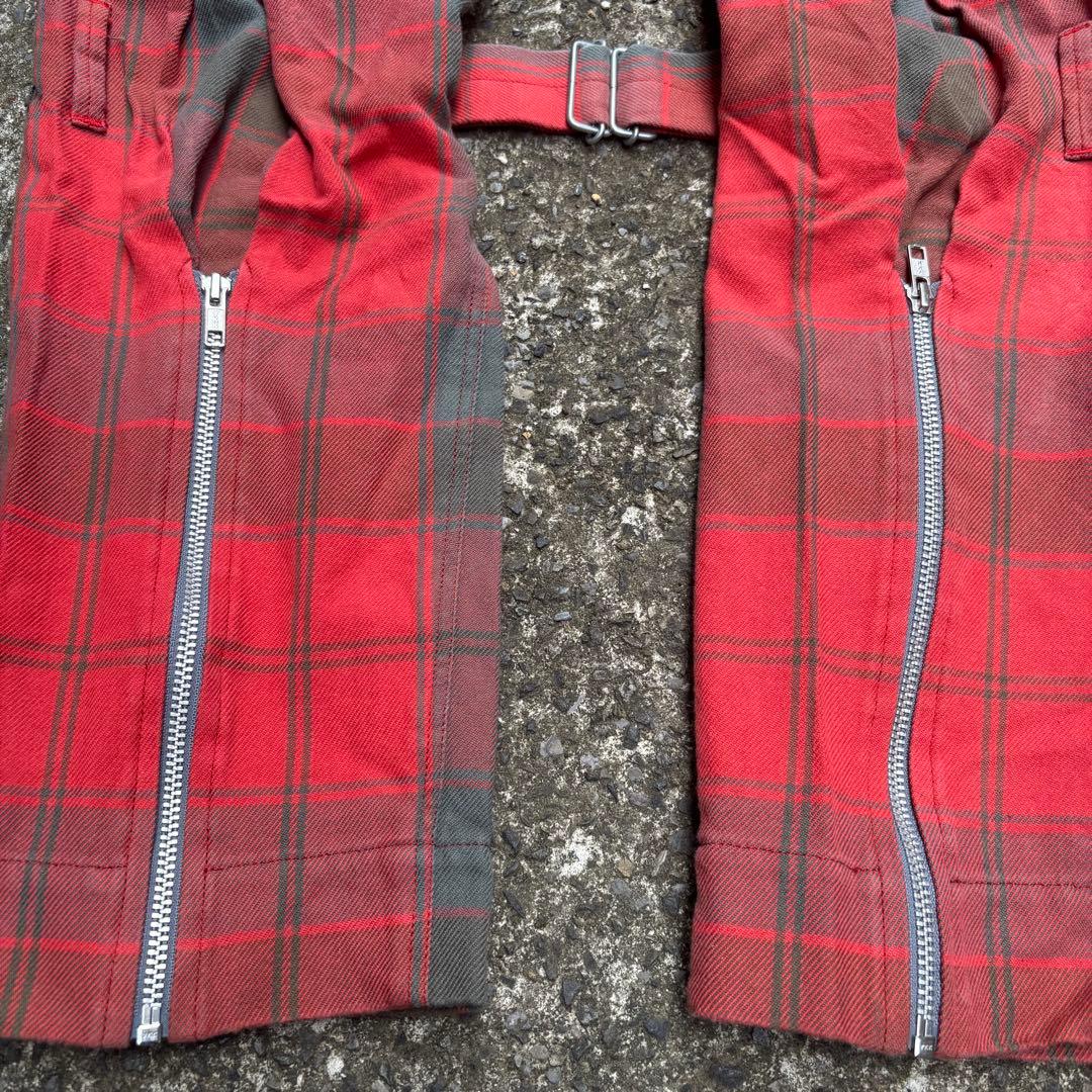 希少 PEEL&LIFT ボンテージパンツ エリオット タータンチェック パンク