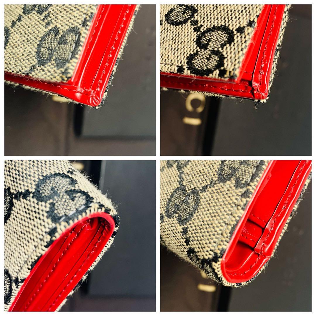 正規品　新品未使用グッチ財布　グッチ折り財布　グッチジャッキー　GGキャンパス