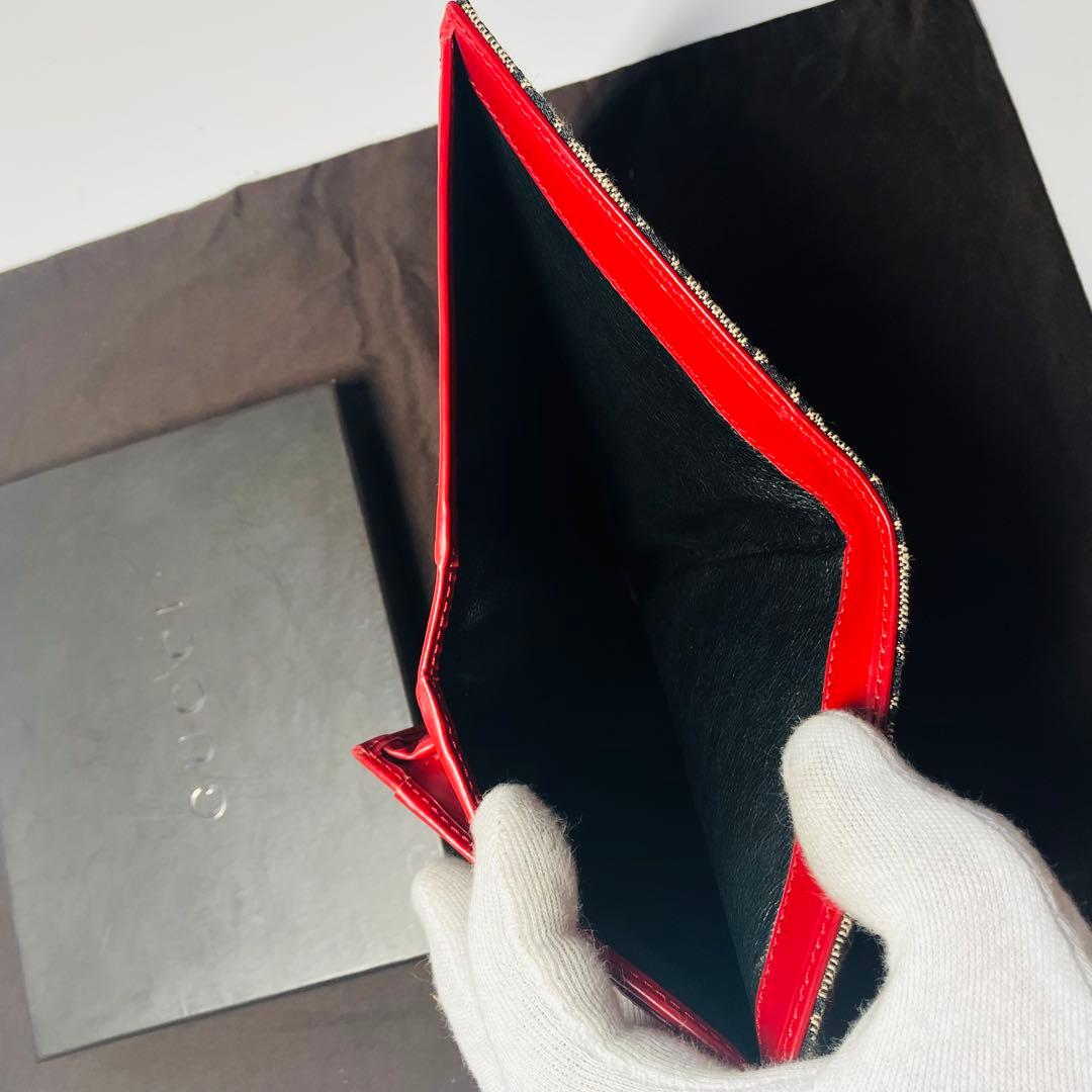 正規品　新品未使用グッチ財布　グッチ折り財布　グッチジャッキー　GGキャンパス