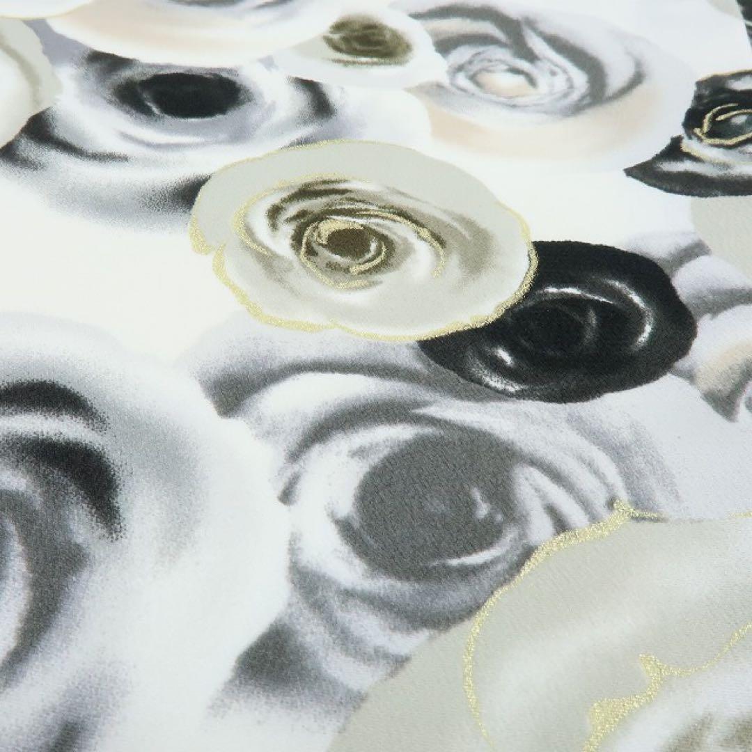 新品 洗える着物 仕付け糸付き 薔薇 トールサイズ 振袖 着物 A2236