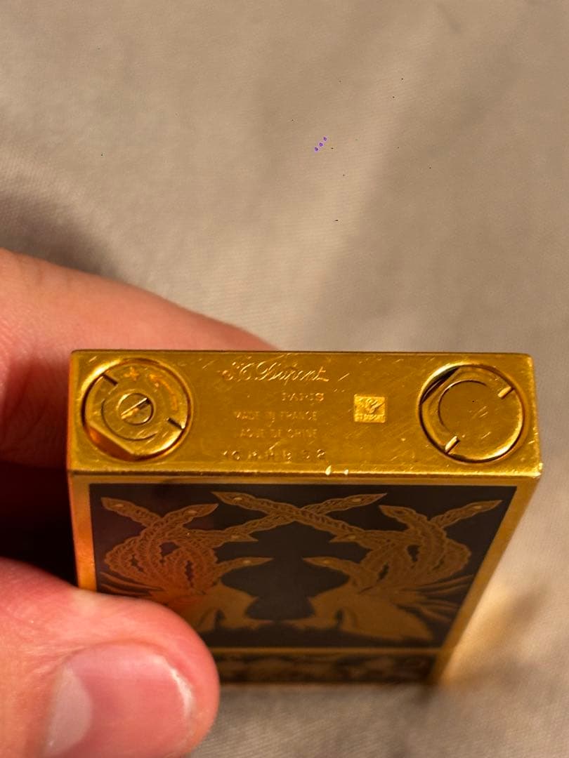 S.T.Dupont 純金蒔絵　1993年皇太子御成婚記念品