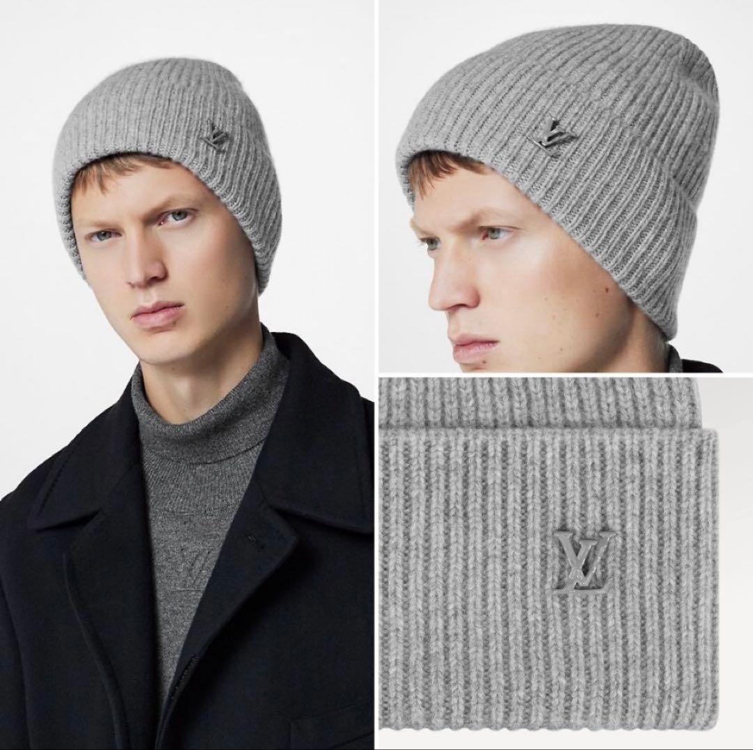 専用☆ルイヴィトン☆ニット帽☆ビーニー・LVアヘッド1.1☆グリ