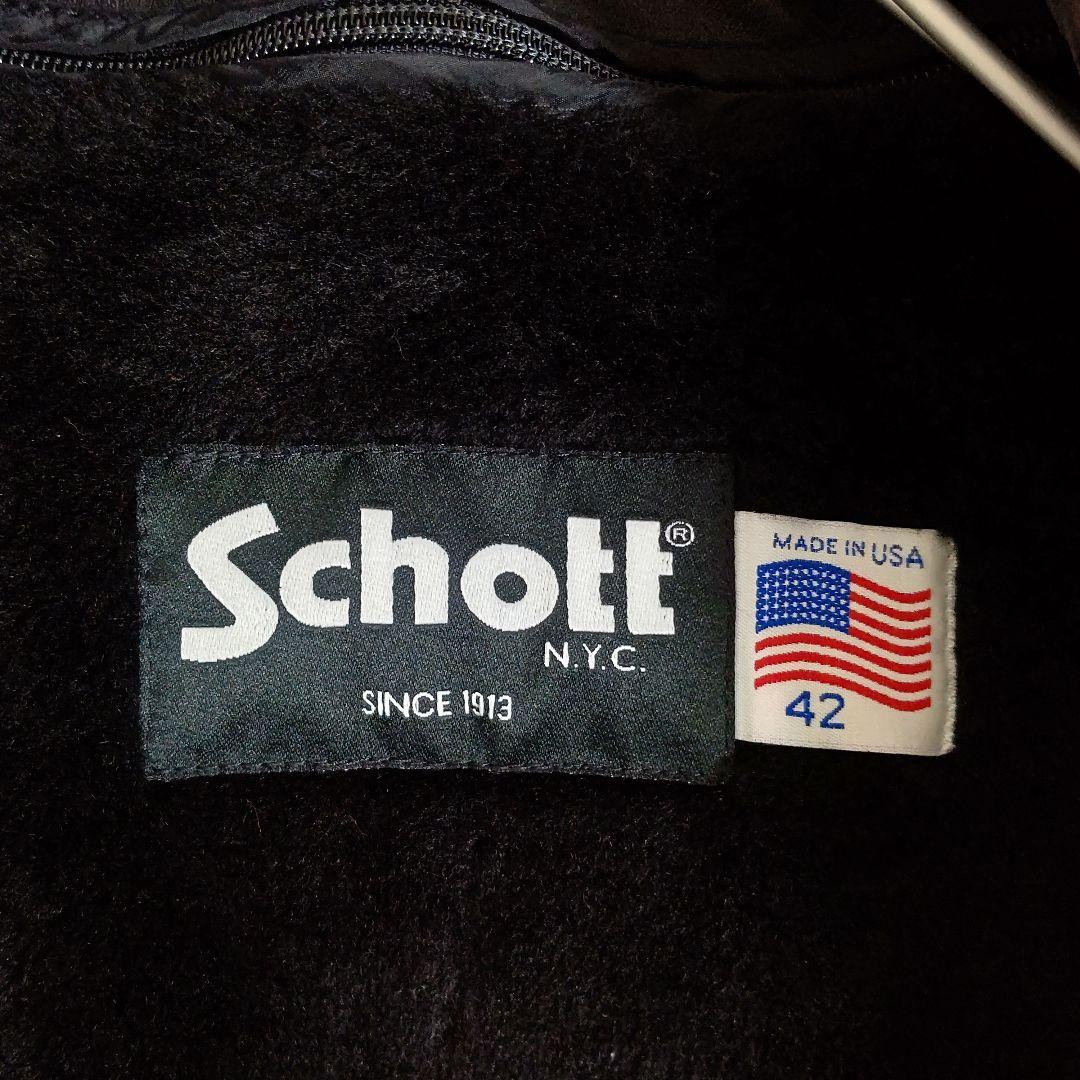 【未使用級】Schott ◆641◆シングルライダースジャケット 42