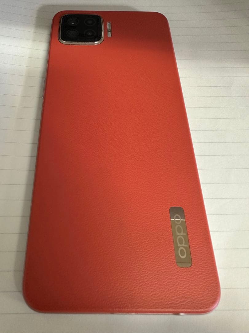 Oppo A73スマートフォン オレンジ色