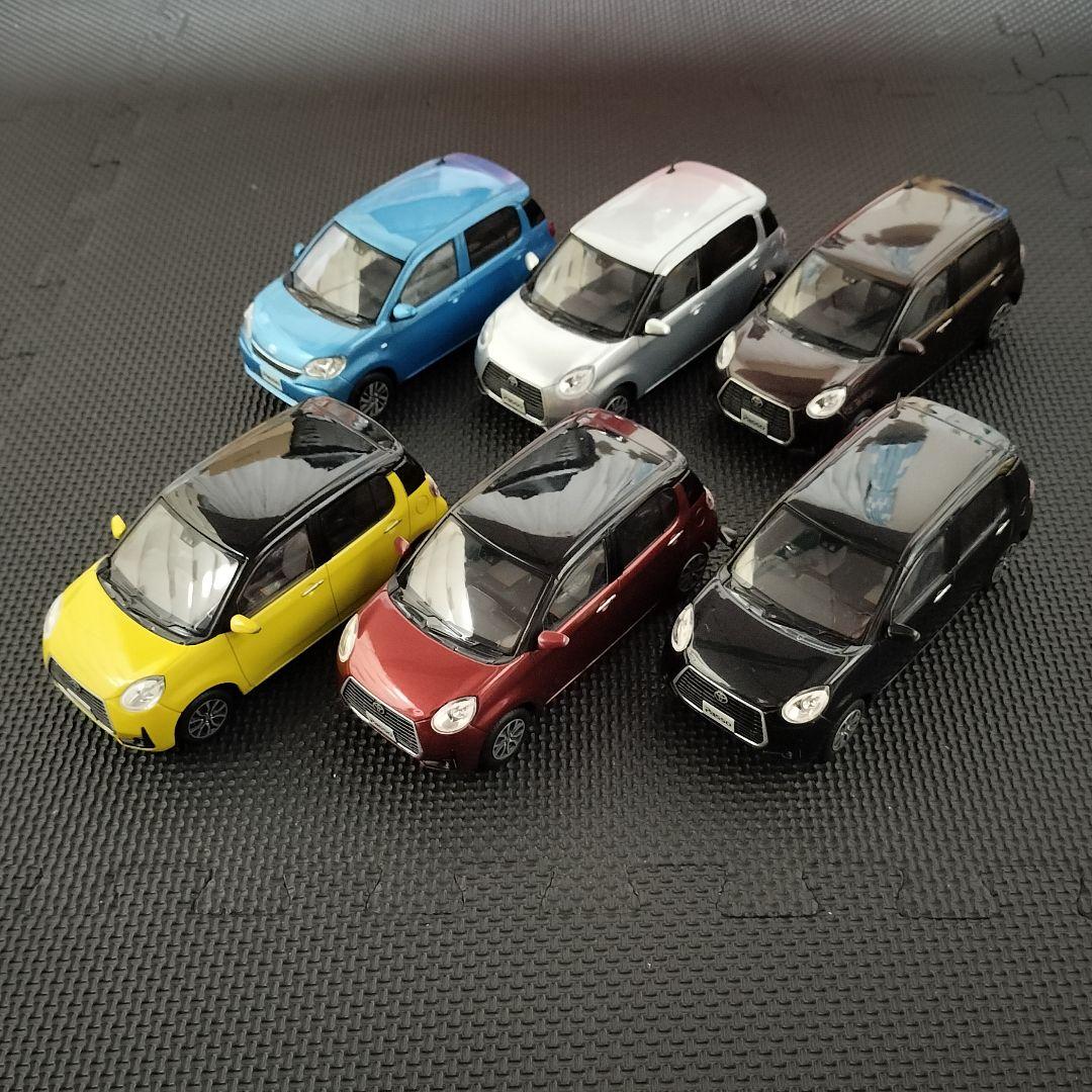 TOYOTA パッソ ミニカー 色見本 6台セット 非売品 1/30 展示用模型