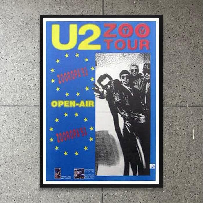 額装品/ZOO TV Tour/U2/ユーツー/アート/ポスター/インテリア