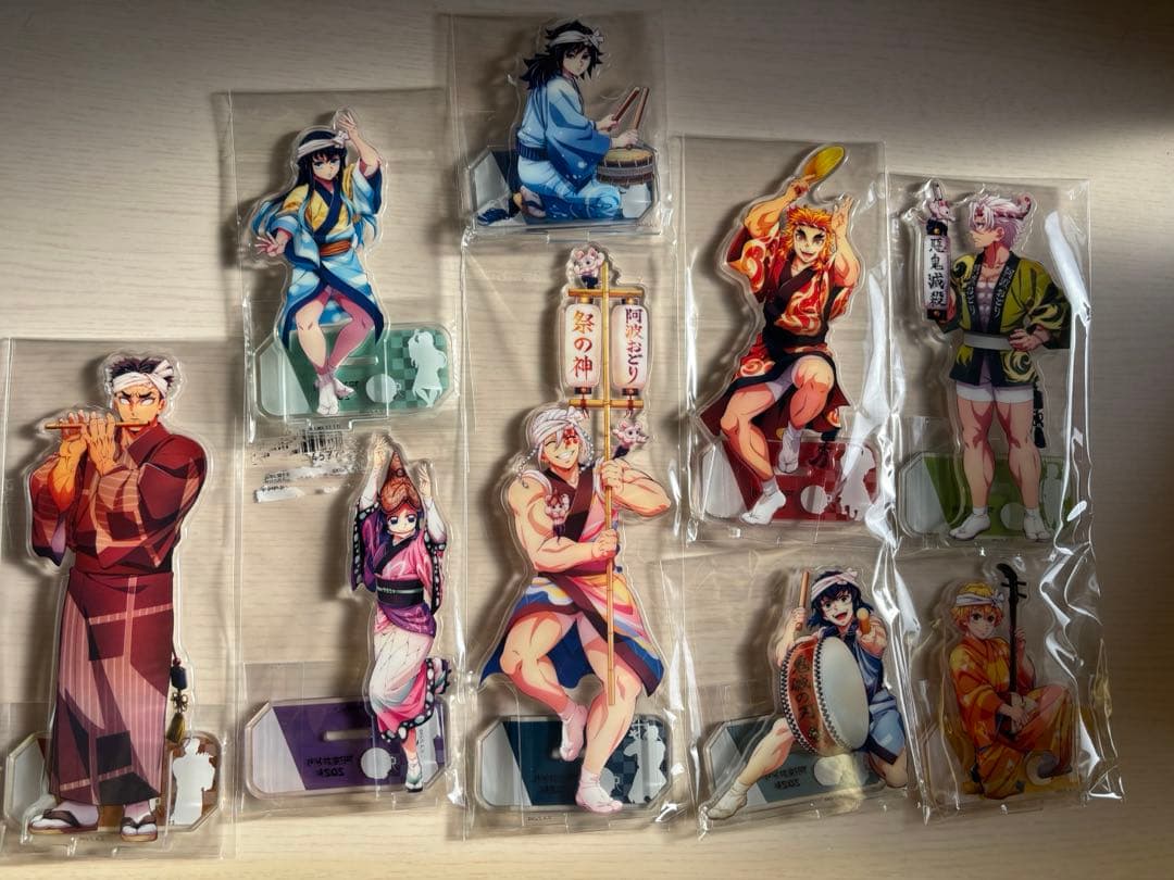 鬼滅の刃　阿波おどり2025 アクリルスタンド　セット