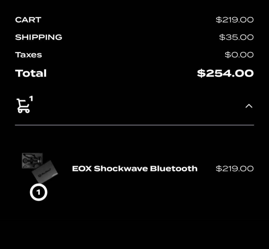 RUROCIルロック EOXショックウェーブ/ SHOCKWAVE新品，未使用