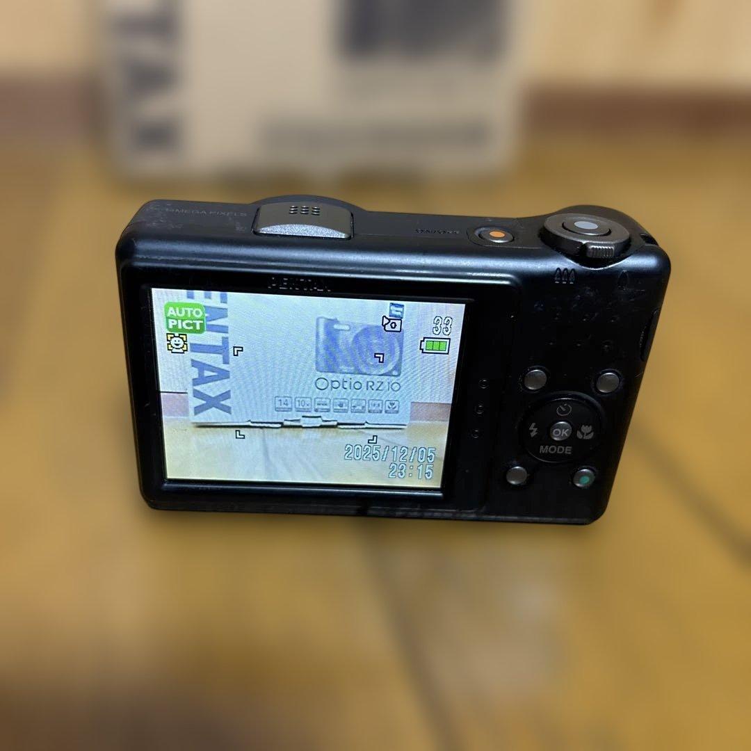 PENTAX Optio RZ10 ブラック 開封品 一式セット ケース付 美品