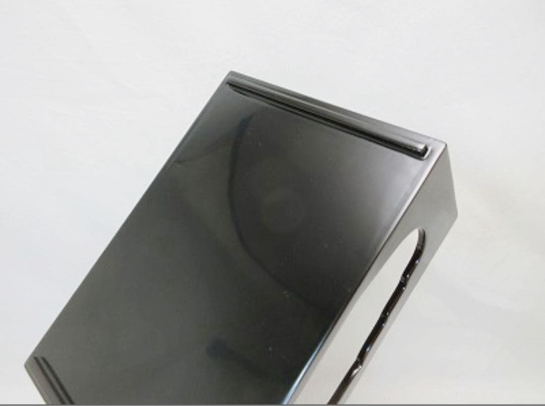 未使用 茶道具 木製溜塗 香狭間透 煙草盆 莨盆 玄々斎好写 喫煙具 漆工芸