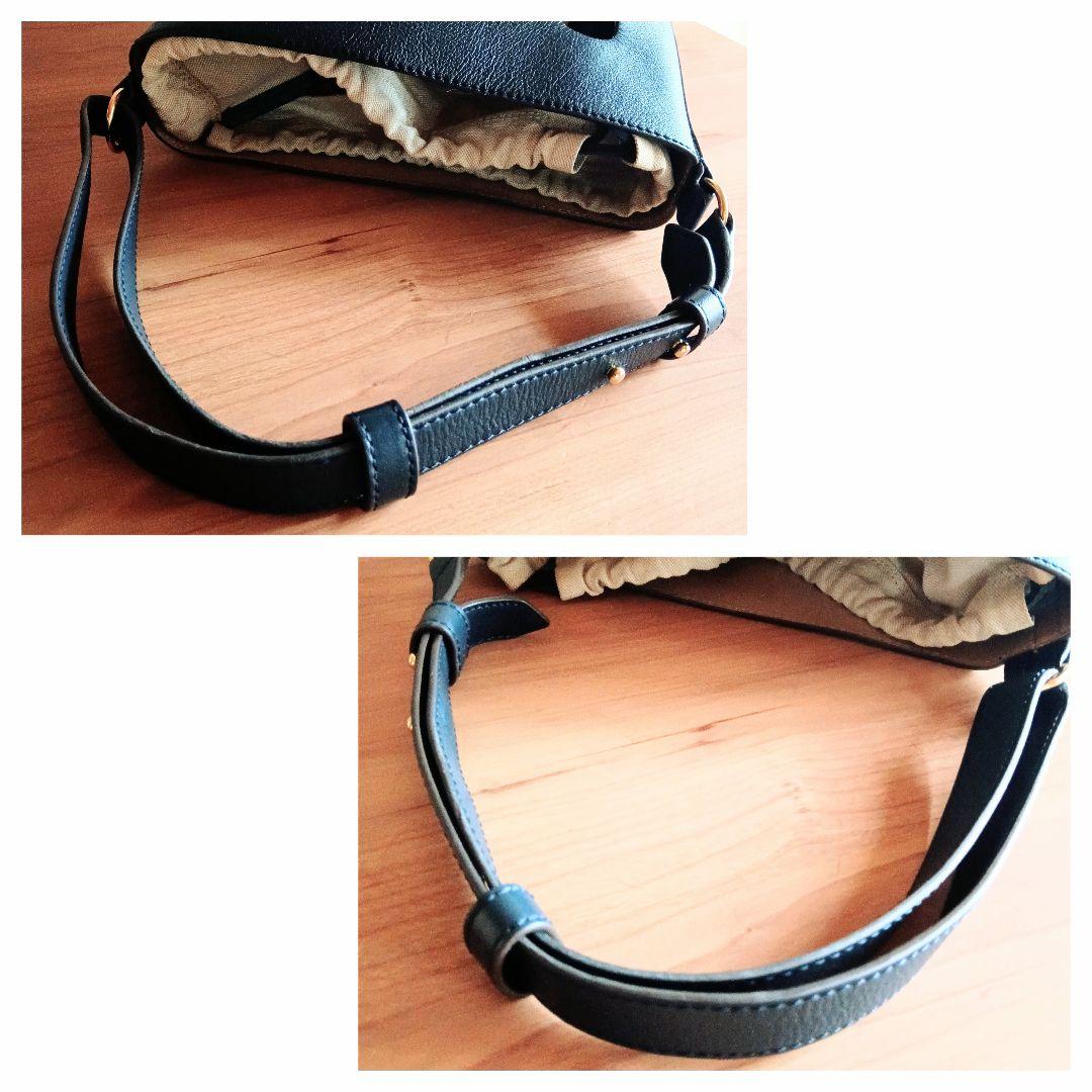 美品 J&M DAVIDSON レザー バケット 巾着 ショルダー ハンドバッグ