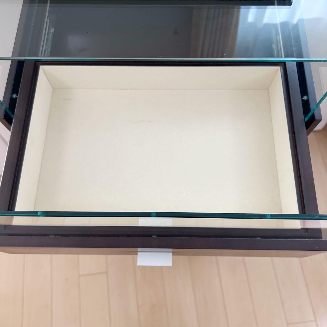 塩川光明堂　コレクションケース　カルトーネ　アンティーク　レトロ　強化ガラス