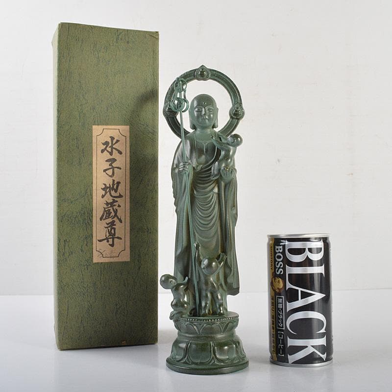 仏教美術　古銅青銅　水子地蔵尊　仏像　箱付　C　6038