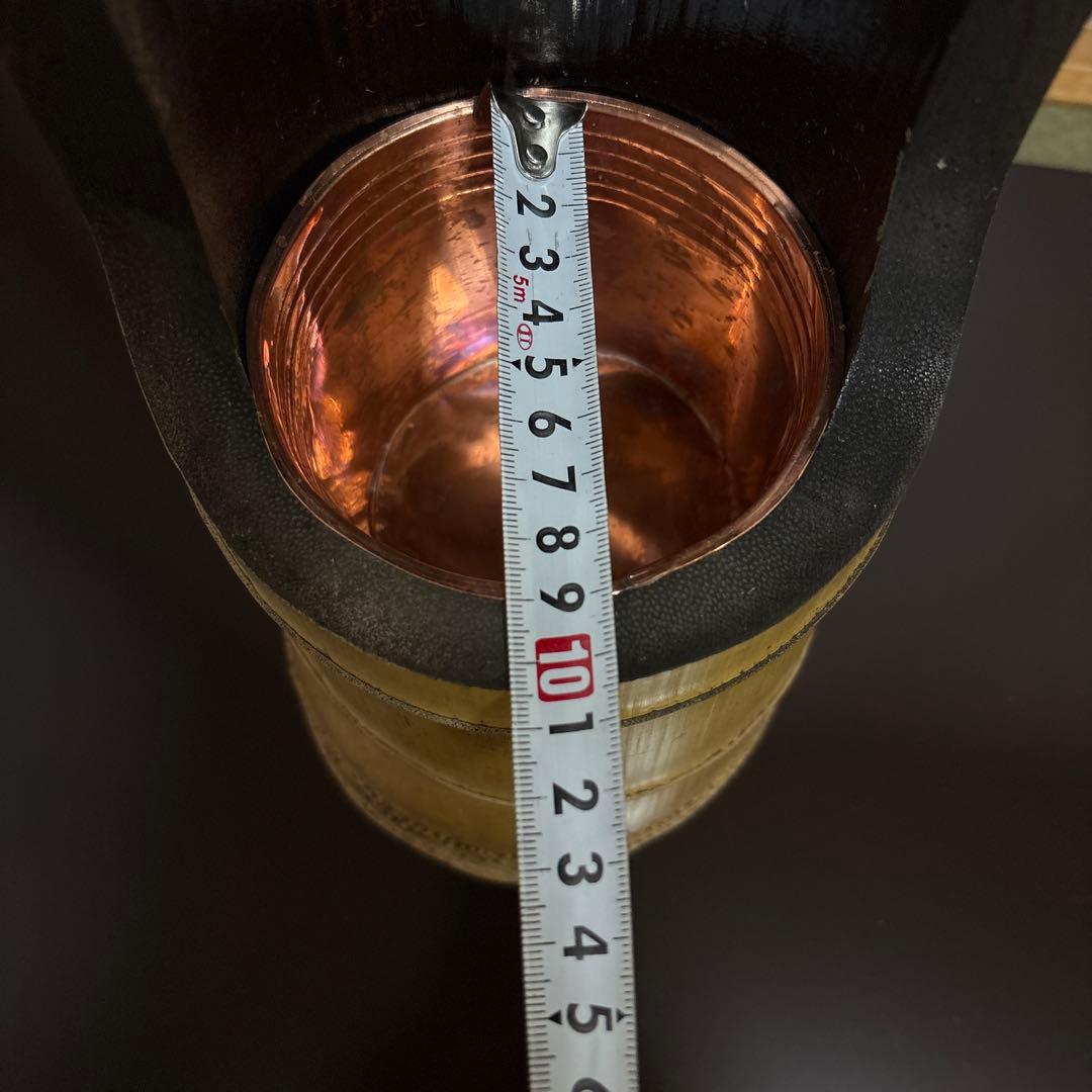 50 美品　根付き　三重切り　三重切　 生け花　生花　竹花入れ　竹筒　華道具