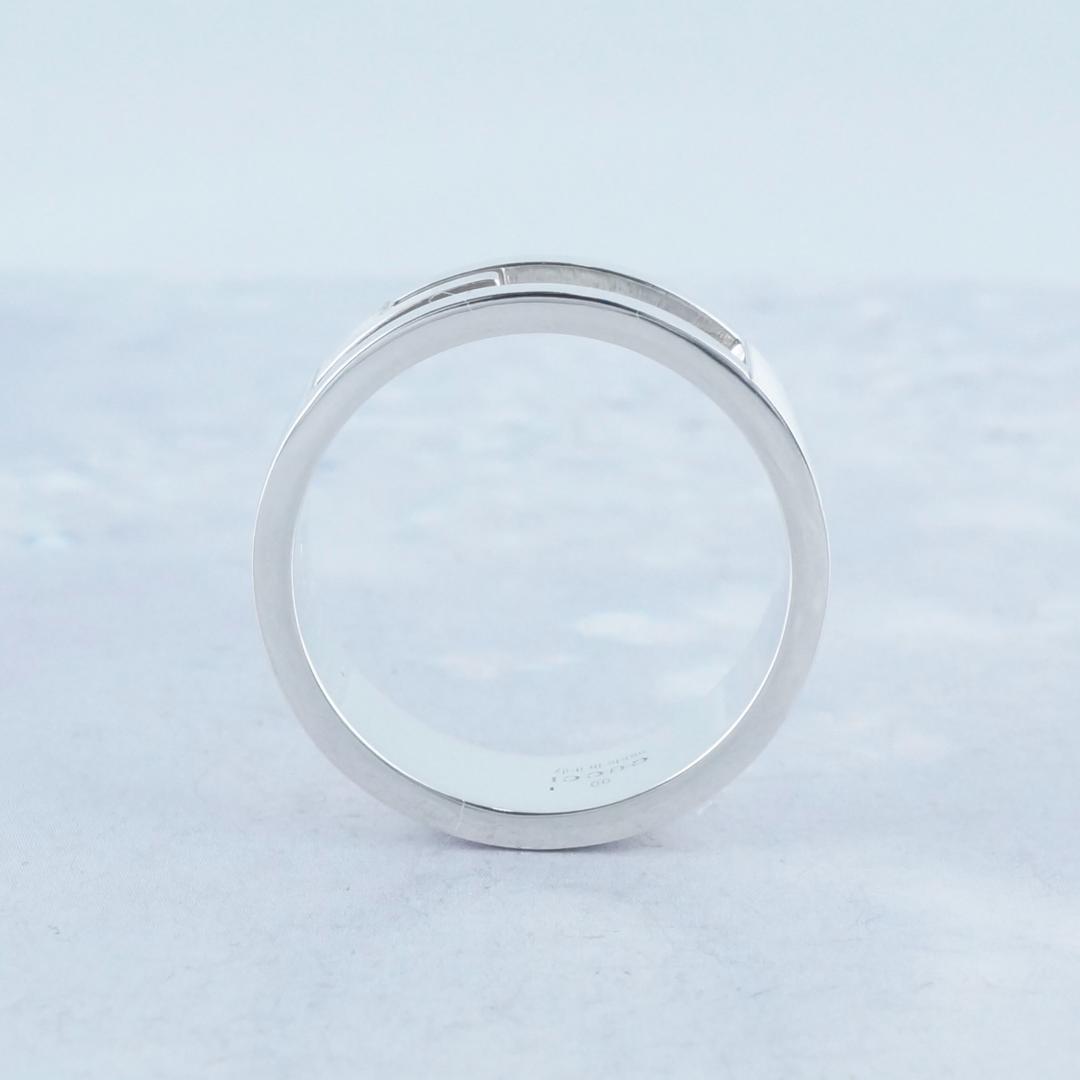 新品仕上 グッチ ブランデッドG カットアウト リング　23号