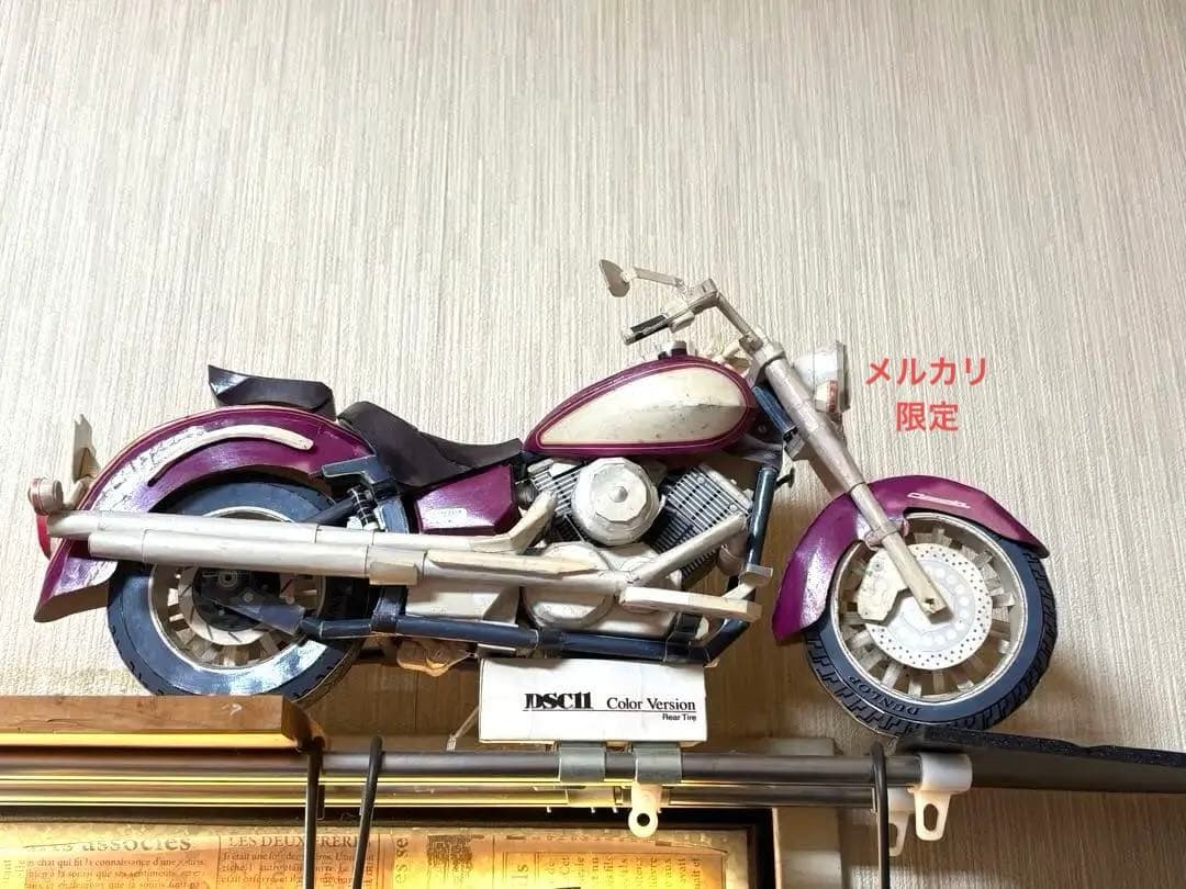 【精密 ペーパークラフト 完成品】ドラッグスター1100 全長約36㎝