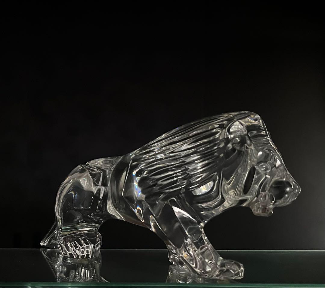 BACCARATバカラ /※2.1kg 27cm 大型 オブジェ　　ライオン