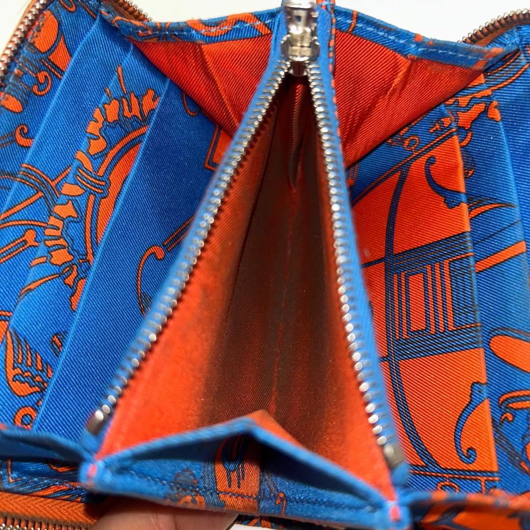 HERMES アザップ　オレンジ シルクインコンパクト箱付き