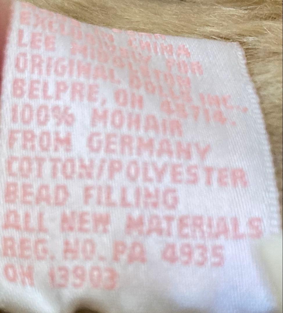 リー ミドルトン オリジナルドール テディベア クマ ぬいぐるみ