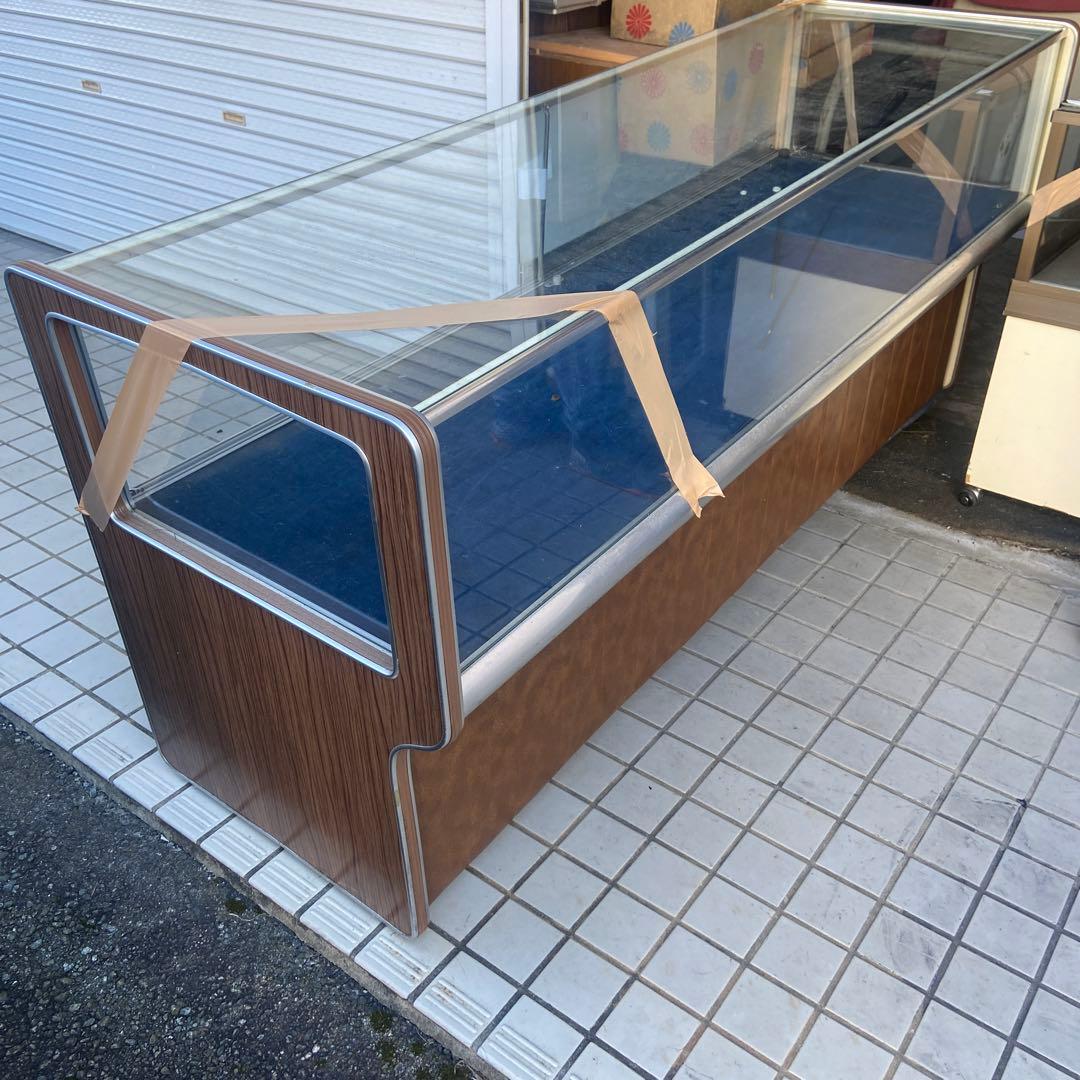 標本箱 ガラス製 約1820✖️600ブラウン