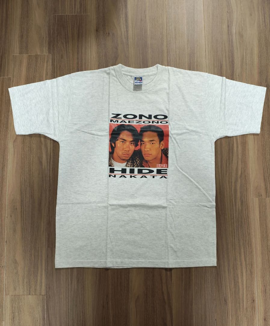 日清ラ王 中田英寿 前園真聖 サッカー 非売品 Tシャツ Lサイズ