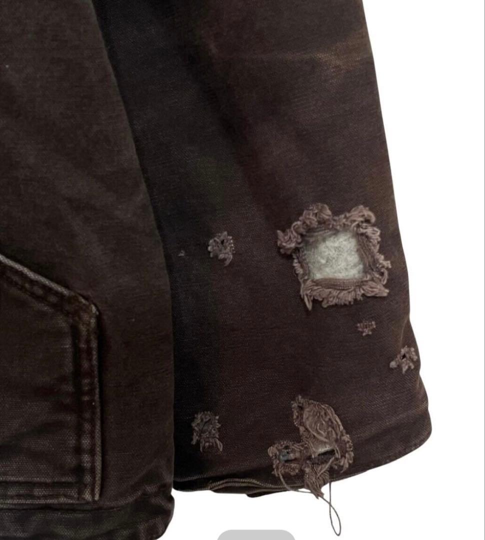 carhartt ダックジャケット L刺繍ロゴワンポイントロゴ メキシコ製90s