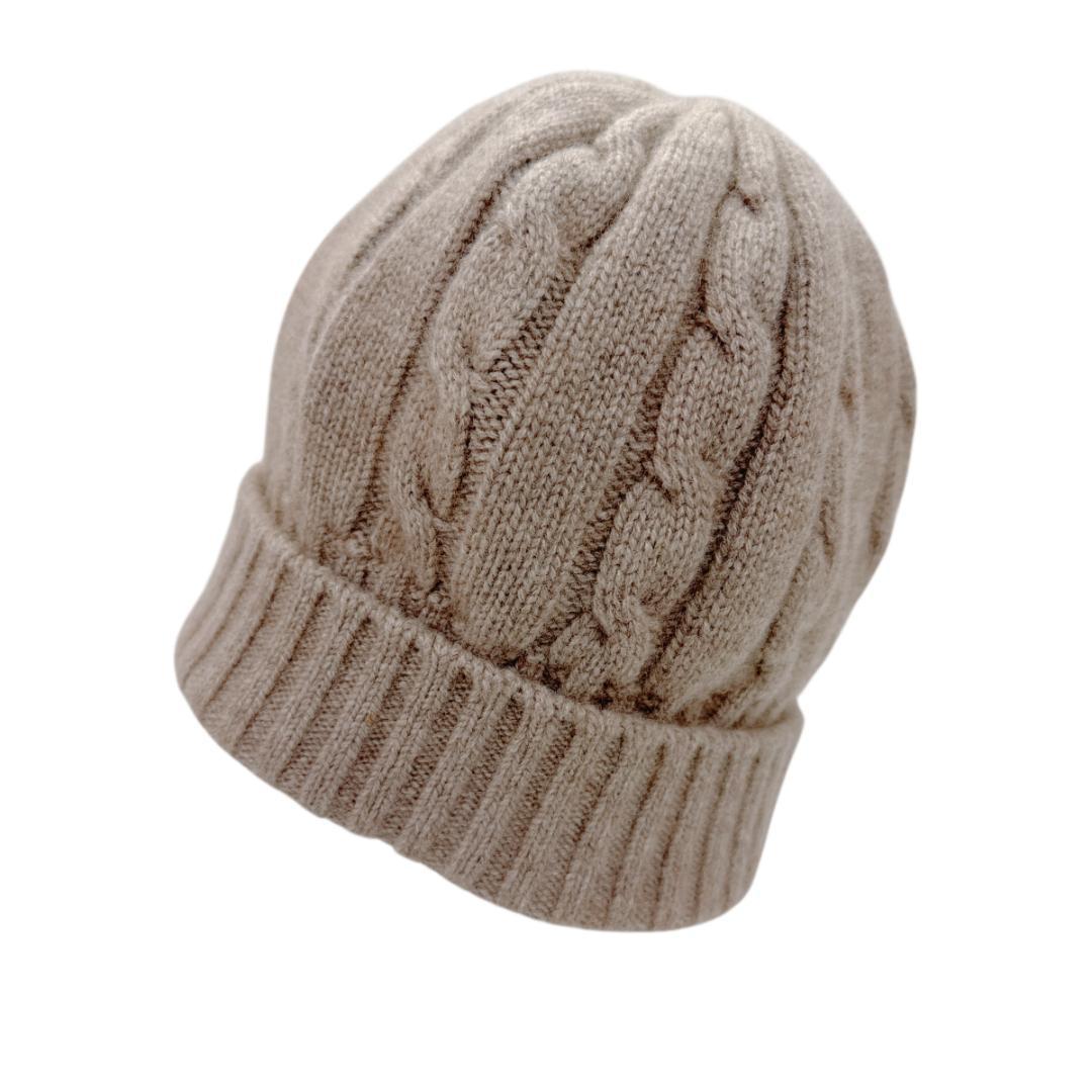 CELINE セリーヌ ニット帽 トリオンフ ベージュ