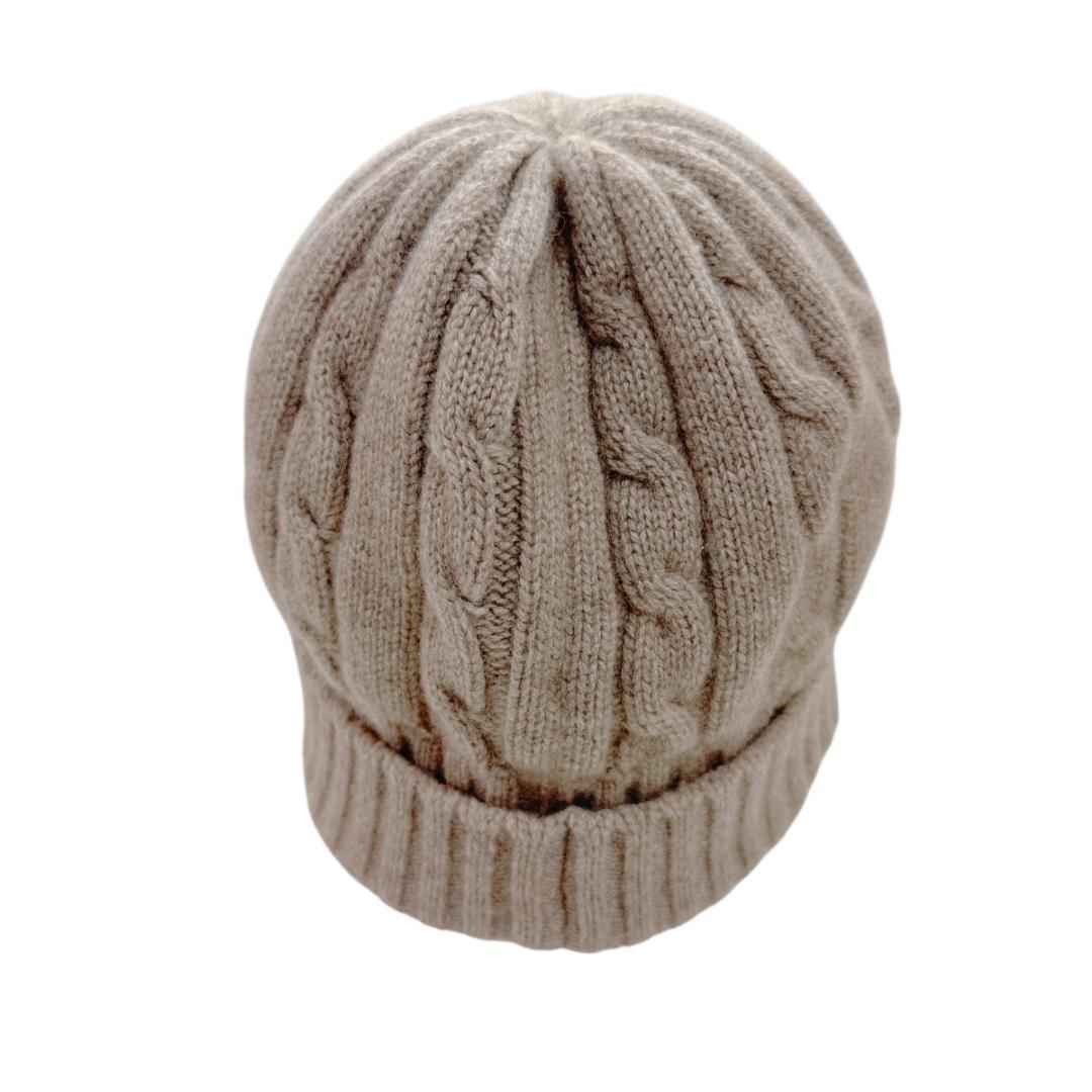 CELINE セリーヌ ニット帽 トリオンフ ベージュ