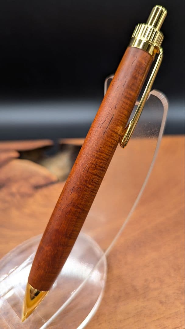 599超極上　サイアミーズローズウッド　マイクロカーリー　木軸シャーペン