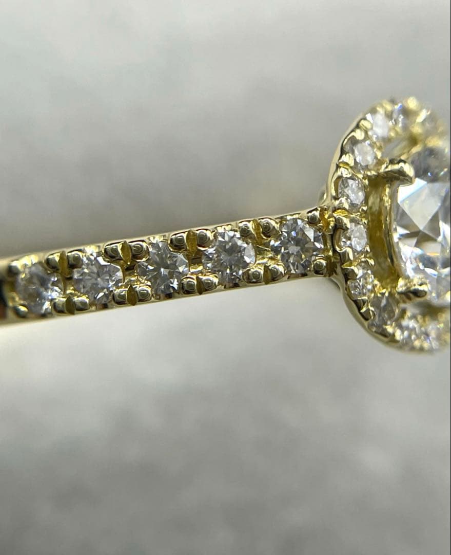 JL130★最高級 ダイヤモンド 0.656ct k18 リング ソ付