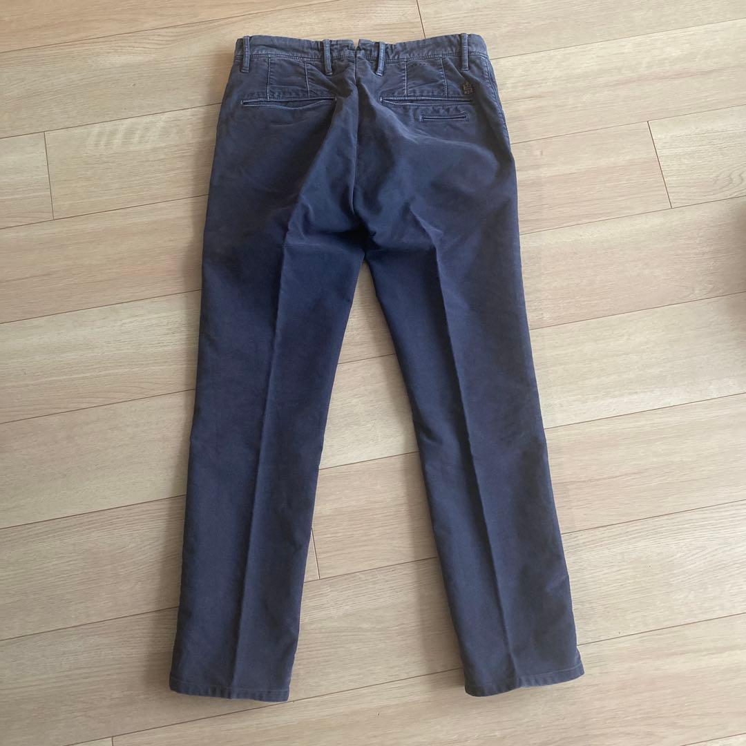 インコテックス　ネイビーチノパン　INCOTEX