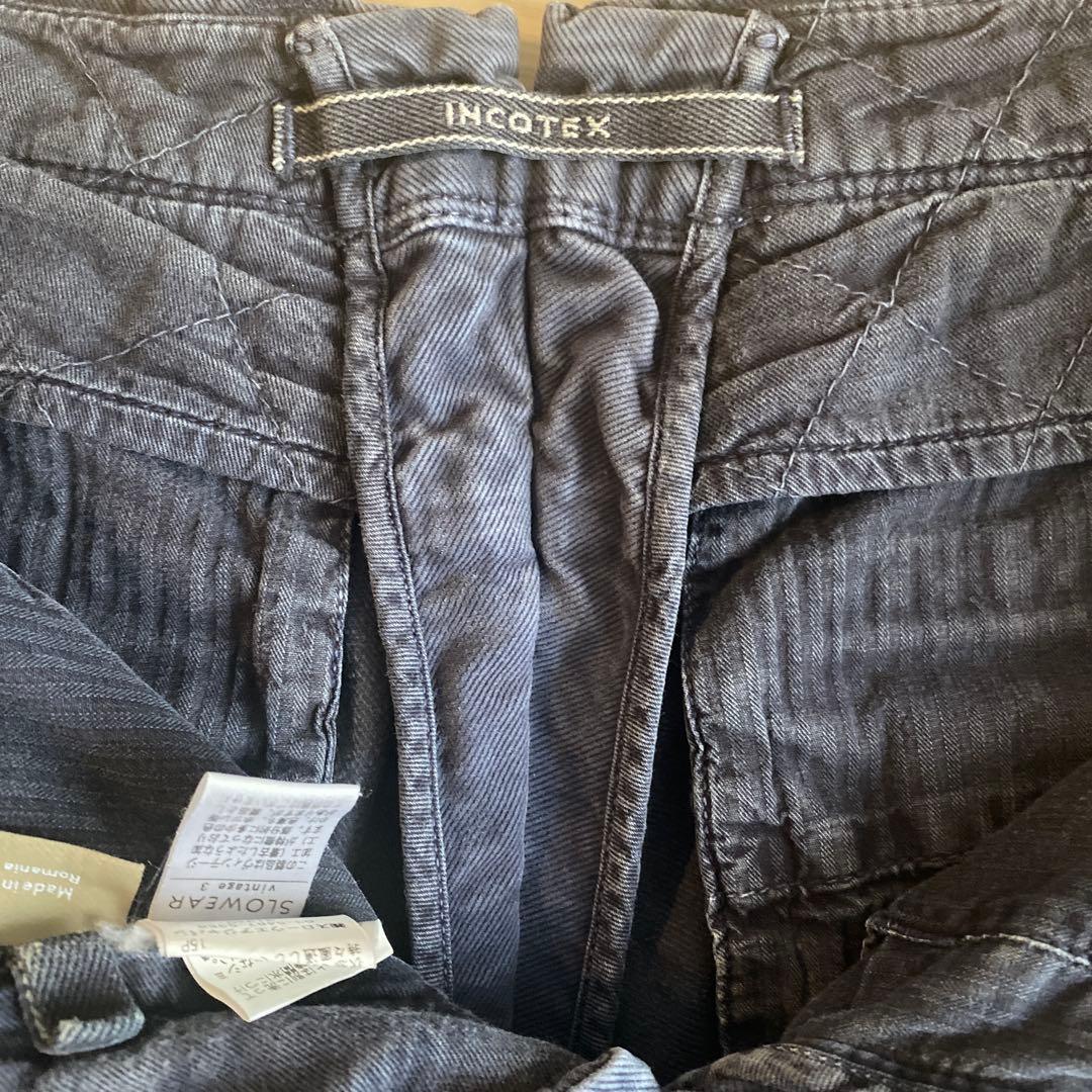 インコテックス　ネイビーチノパン　INCOTEX