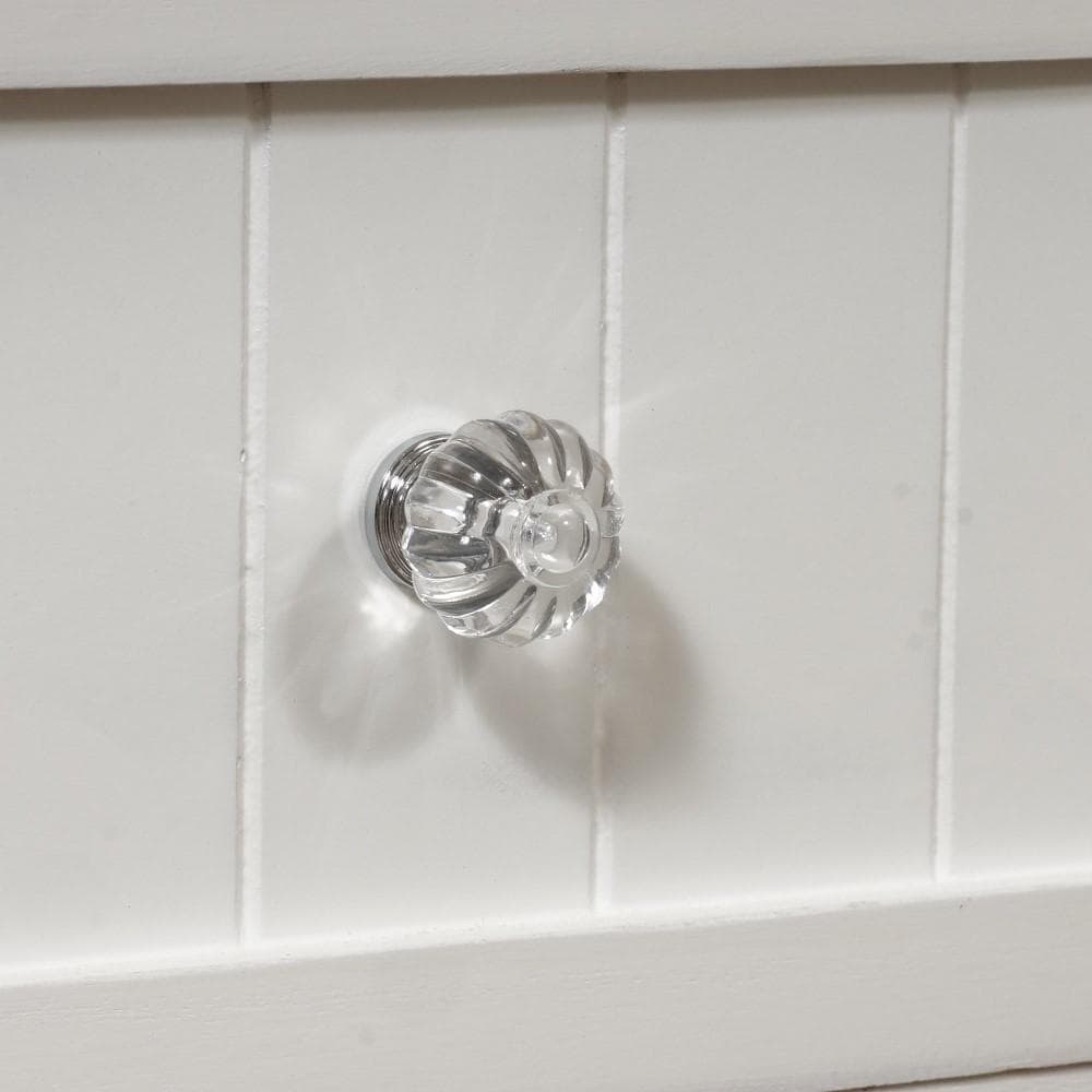 フォロー割【新品】フェミニン　テレビ台　クリスタル調ハンドル アウトレット