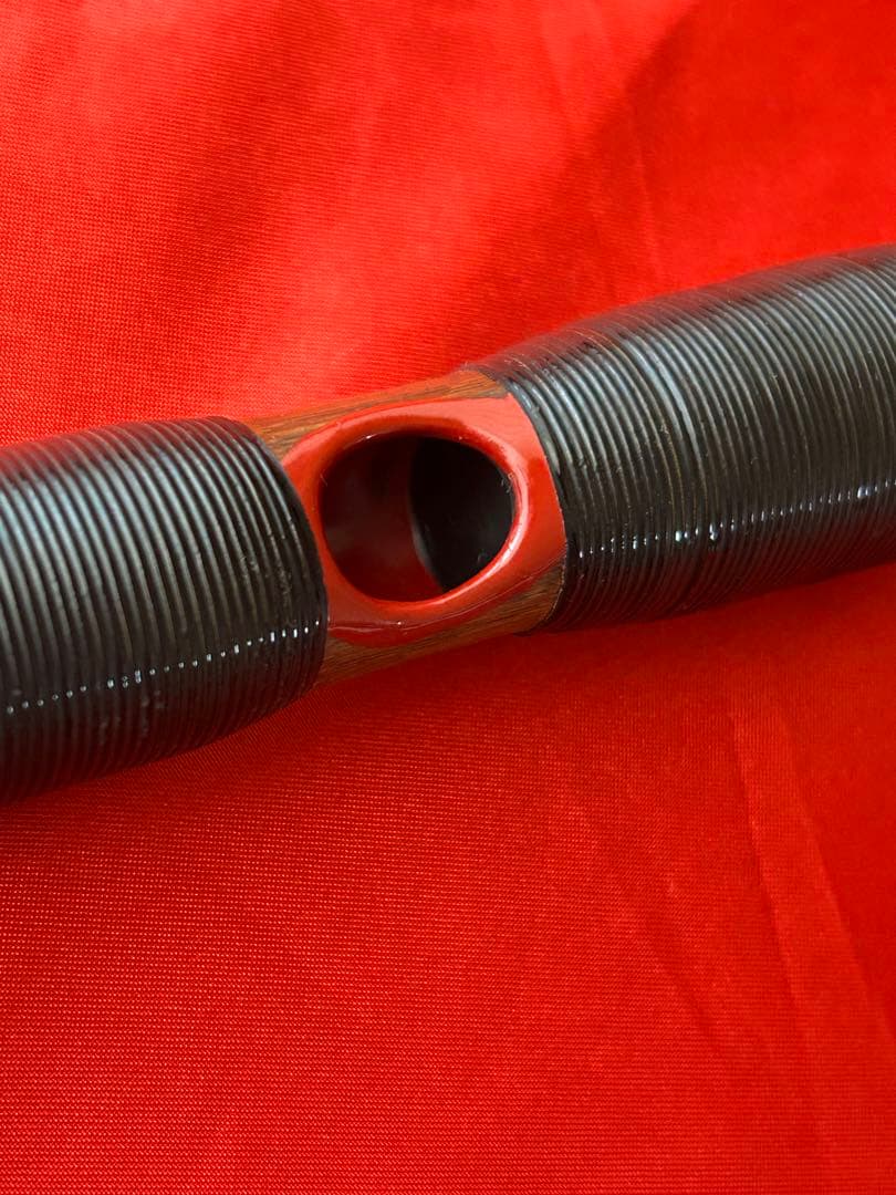 能管 (煤竹製 籐巻) : 龍笛 竜笛 神楽笛 横笛 篳篥 高麗笛 雅楽