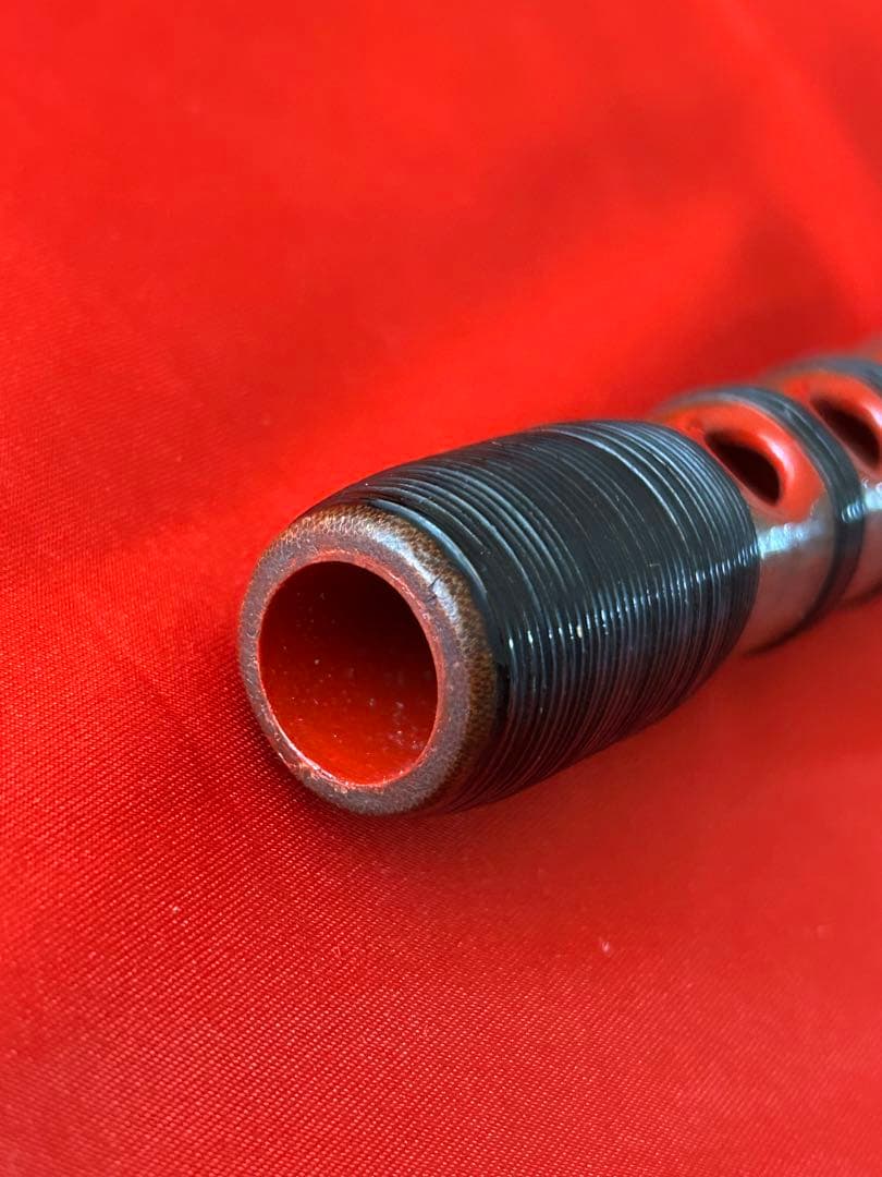 能管 (煤竹製 籐巻) : 龍笛 竜笛 神楽笛 横笛 篳篥 高麗笛 雅楽