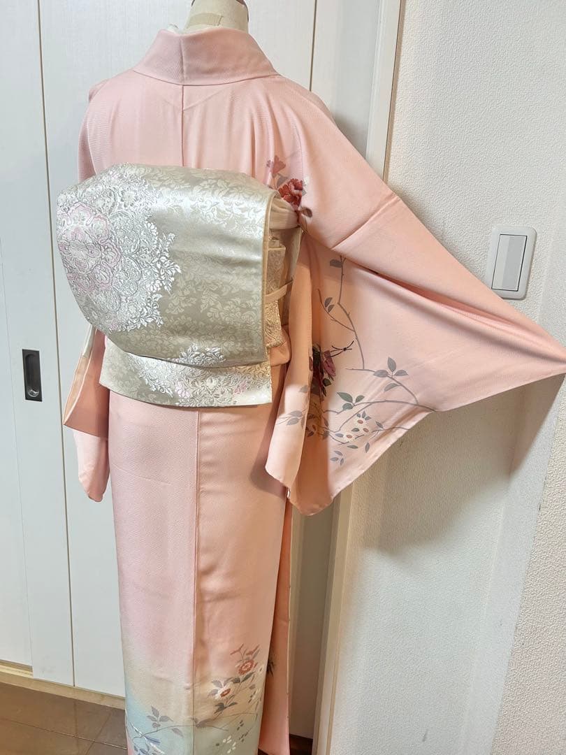 美品　未使用　しつけ糸付　トールサイズ　裄丈長め　訪問着フルセット4点　やまと製