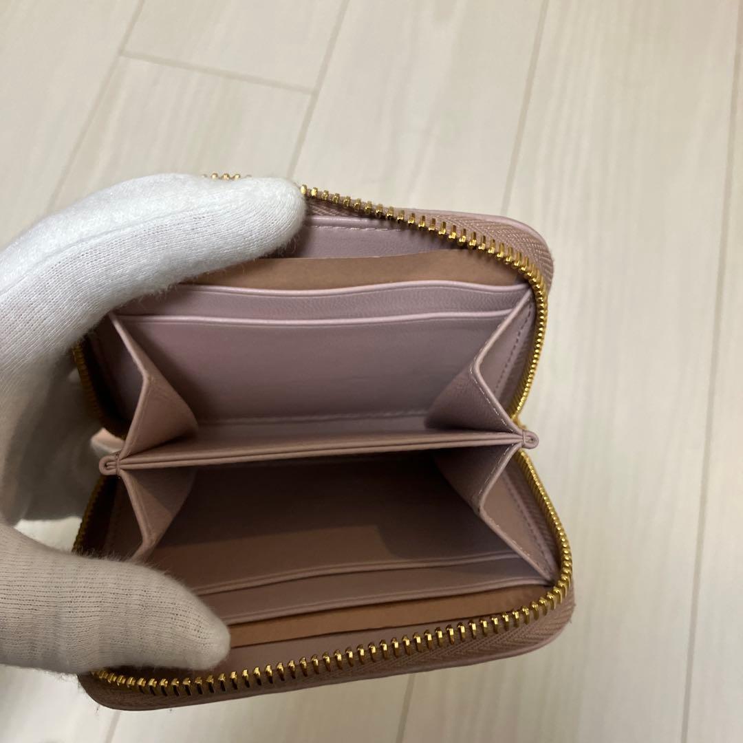 ⭐️未使用級⭐️ MIU MIU マテラッセ　コンパクトウォレット　ゴールド金具