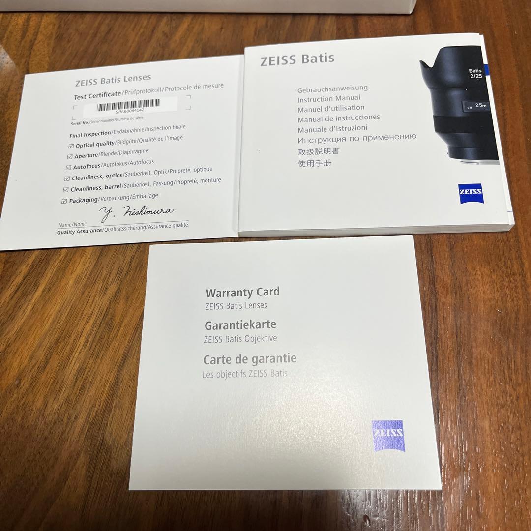 [美品]ZEISS Batis 2.8/18 単焦点レンズ