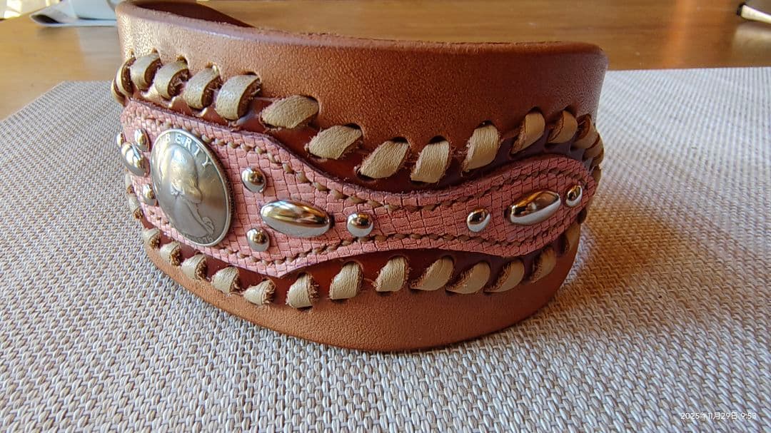 ハンドメイド首輪　ウィペット用㊶