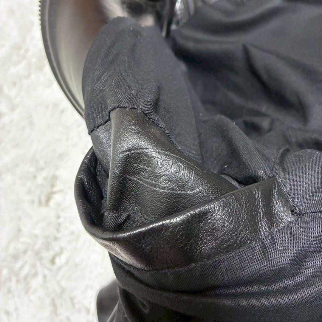 vanson レザージャケット エンフィールド　USA製　黒 ゴールド金具　34