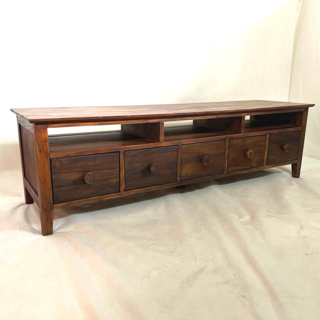 木製テレビ台・AVラック・W148cm 引き出し付き