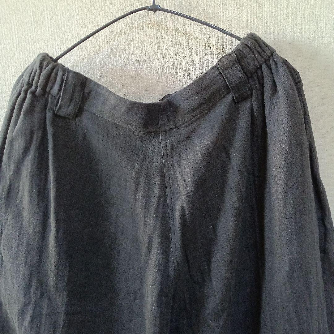 モユル　パンツチャコールグレー未使用品