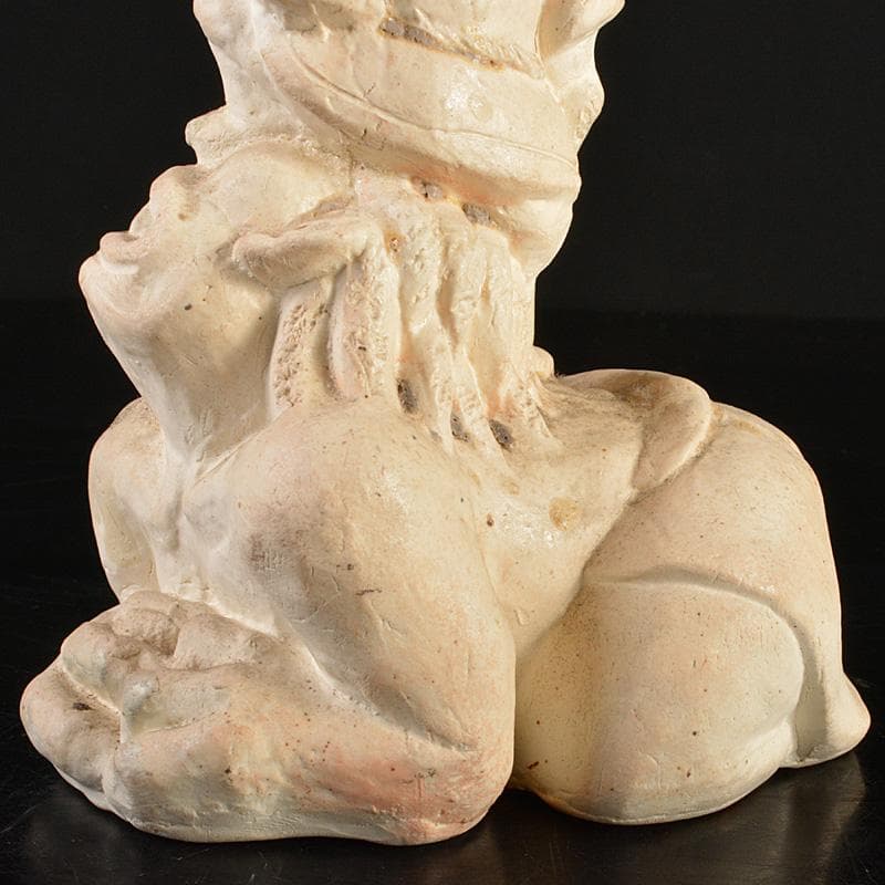 備前焼　落雁窯　古備前　白備前　置物　V　R7153