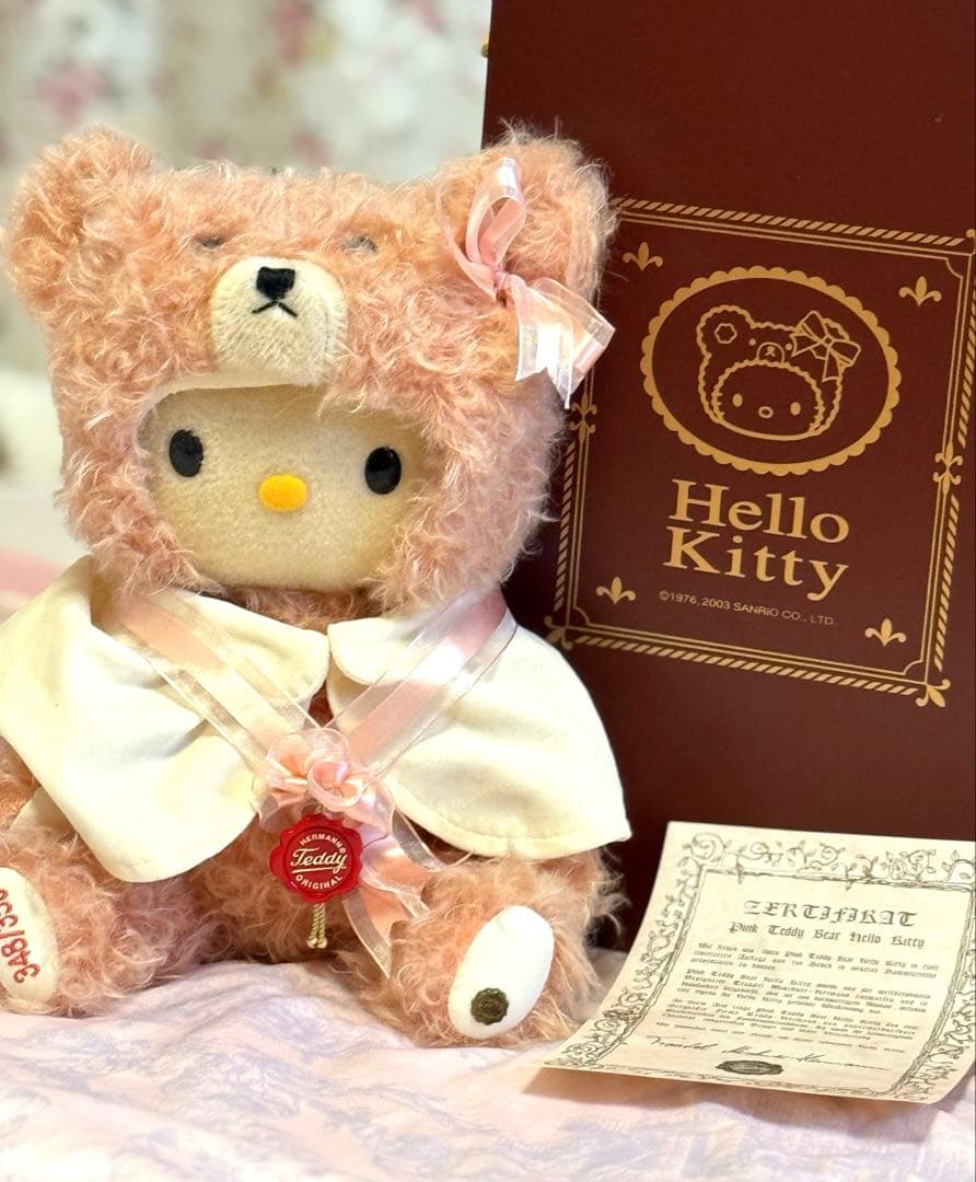 貴重！ハローキティ、ハーマン、350体限定テディベアキティ